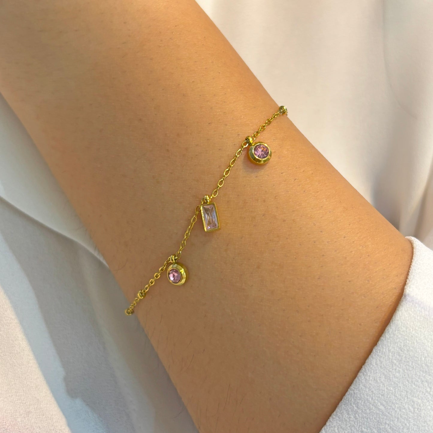 Blushing Stone Bracelet