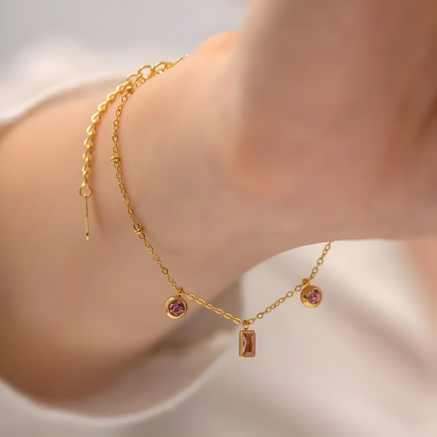 Blushing Stone Bracelet