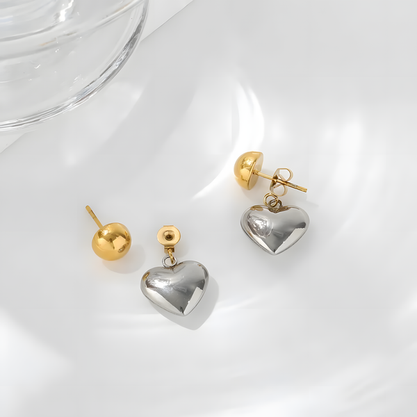 Heart Drop Earrings
