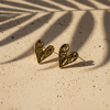 Hammered Love Earrings