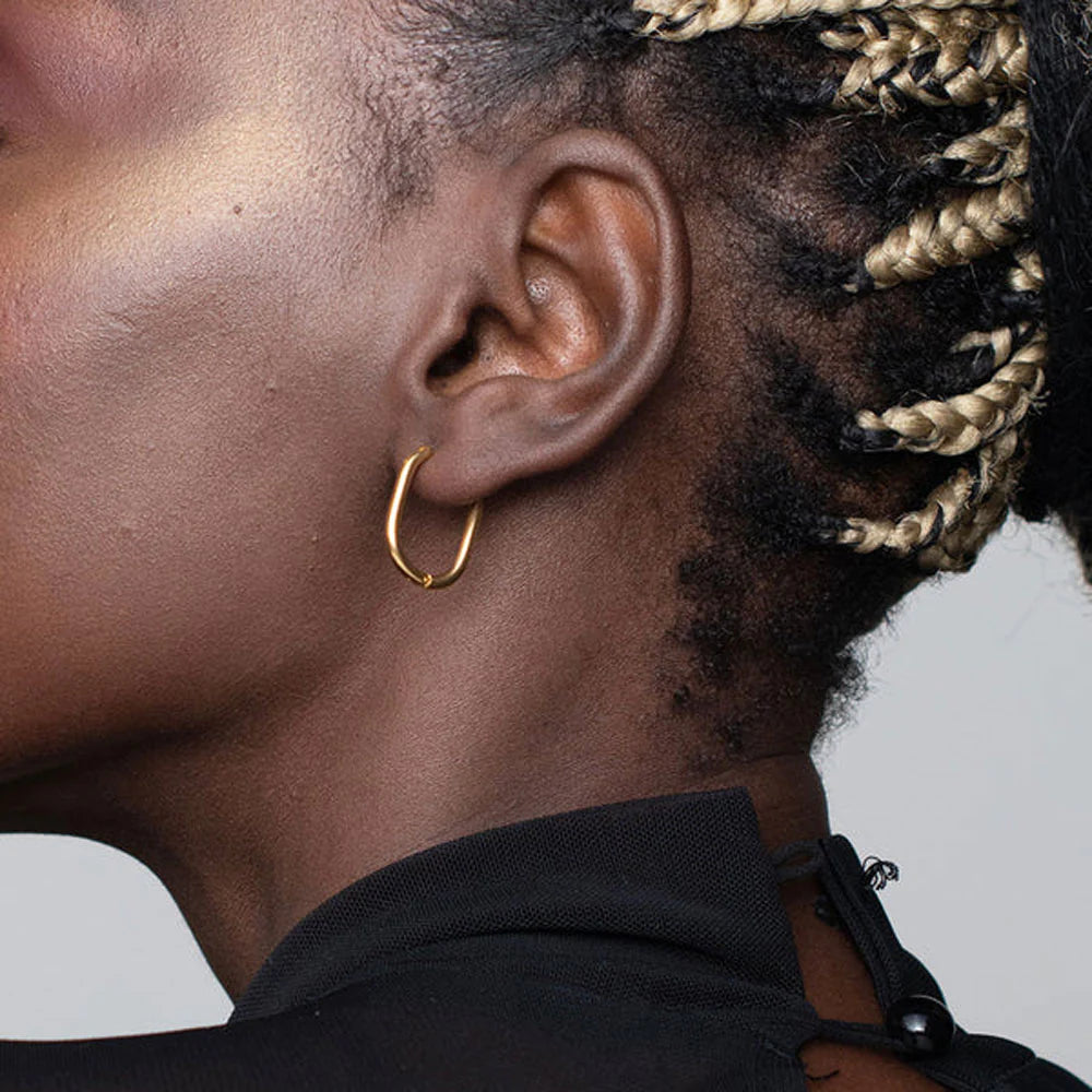 Oblong Arc Earrings