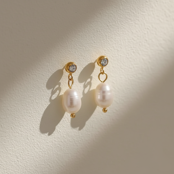 Teardrop Pearl Earrings