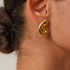 Golden Nautilus Studs