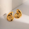 Golden Nautilus Studs