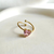 Quartz Heart Ring