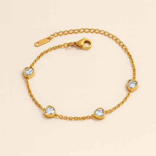 Heartbeat Chain Bracelet