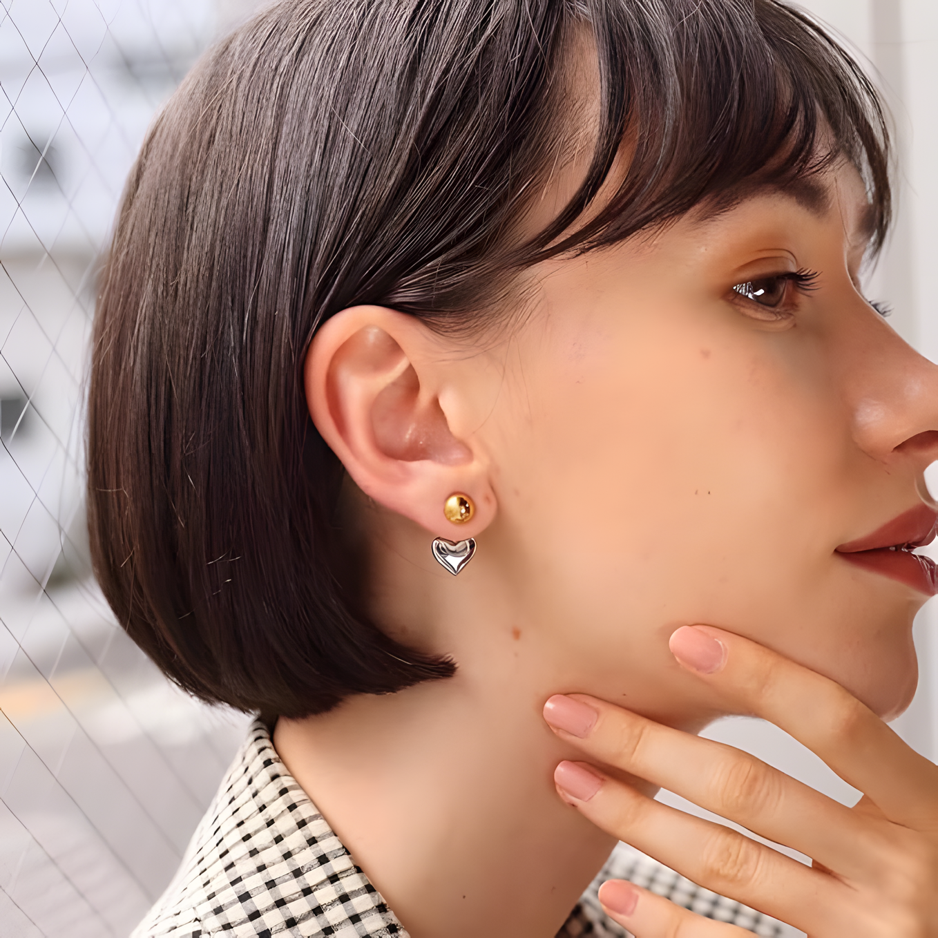 Heart Drop Earrings