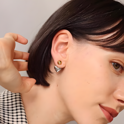 Heart Drop Earrings