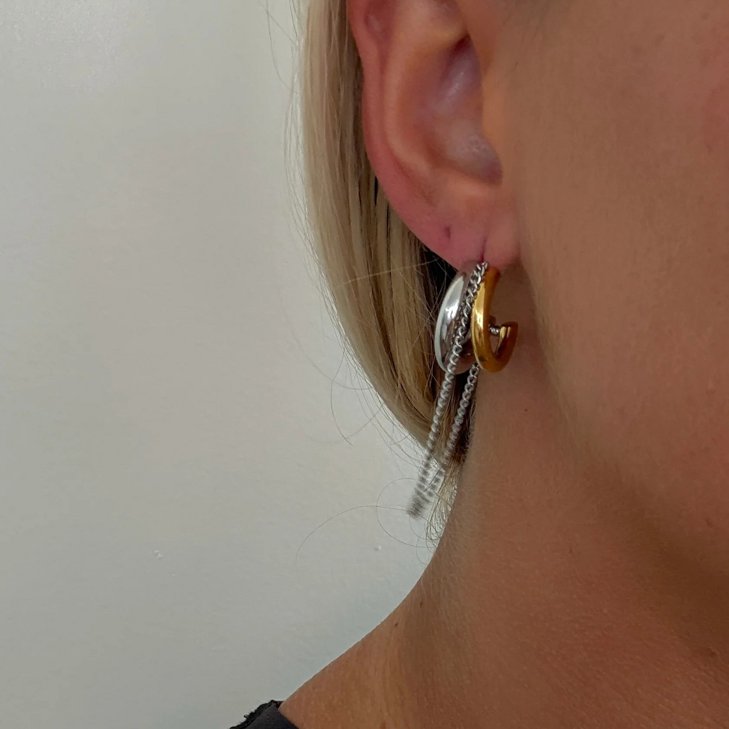 Bi-Metallic Earrings