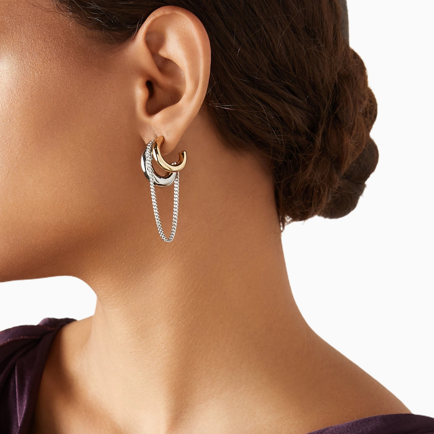 Bi-Metallic Earrings