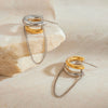 Bi-Metallic Earrings