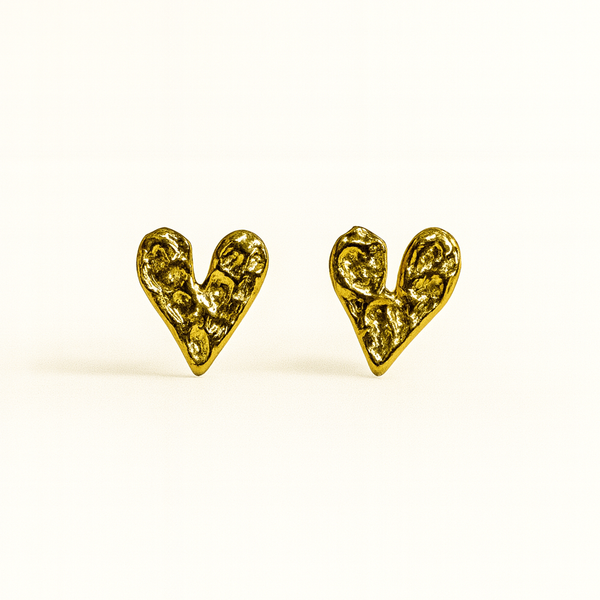 Hammered Love Earrings
