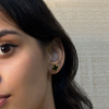 Onyx Fleur Studs