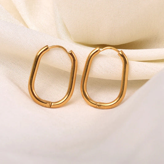 Oblong Arc Earrings