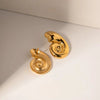 Golden Nautilus Studs