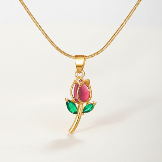 Gilded Bloom Pendant